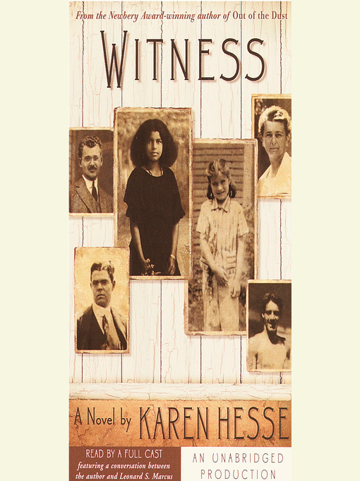 Title details for Witness by Karen Hesse - Wait list